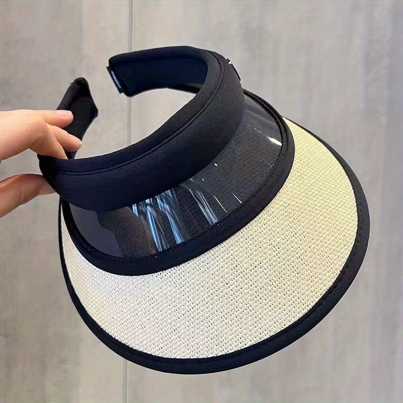 Classic Stitching Sun Visor Hat Wide Brim UV Protection Sun Hat