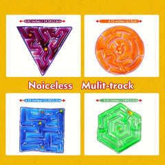 4pcs Colorful PVC Gel Filled Mazes Sensory Toys for Kids