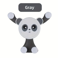 Panda Car Phone Holder Air Outlet Navigation Buckle Type