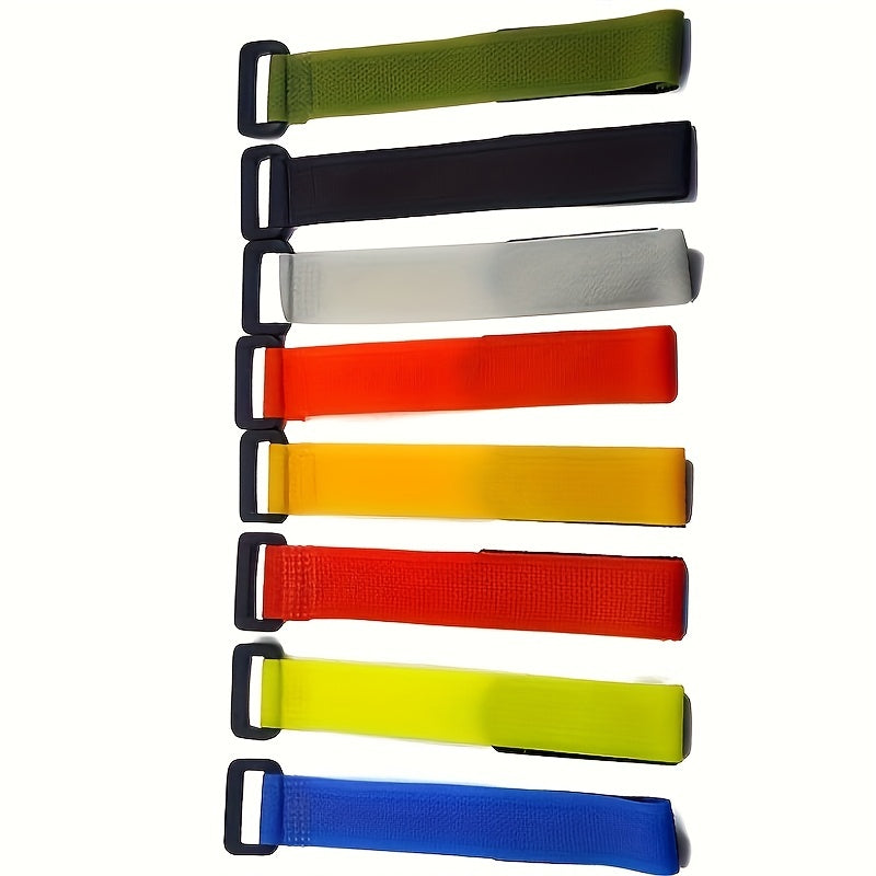 8pcs Fishing Rod Tie Holder Strap with Hook Loop Cord Keep Gear Secure