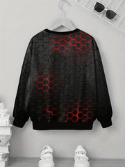 Teens 3D Print Sweatshirt Kids Casual Pullover Street Wear Clothes