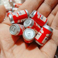 Set of 5 Mini Beer Can Accessories for Dollhouse in Various Colors