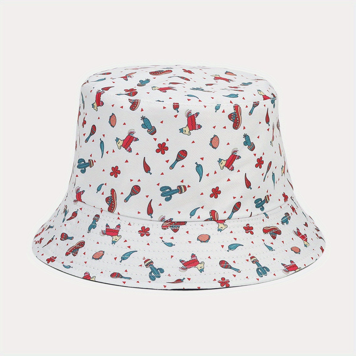 Cartoon Pattern Reversible Bucket Hat Sun Protection