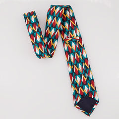 Vintage Men's Printed Silk Fabric Tie