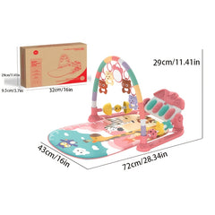Kids Fitness Rack Music Foot Piano 0-18 Months Bed Bell Rattle Educational Toy