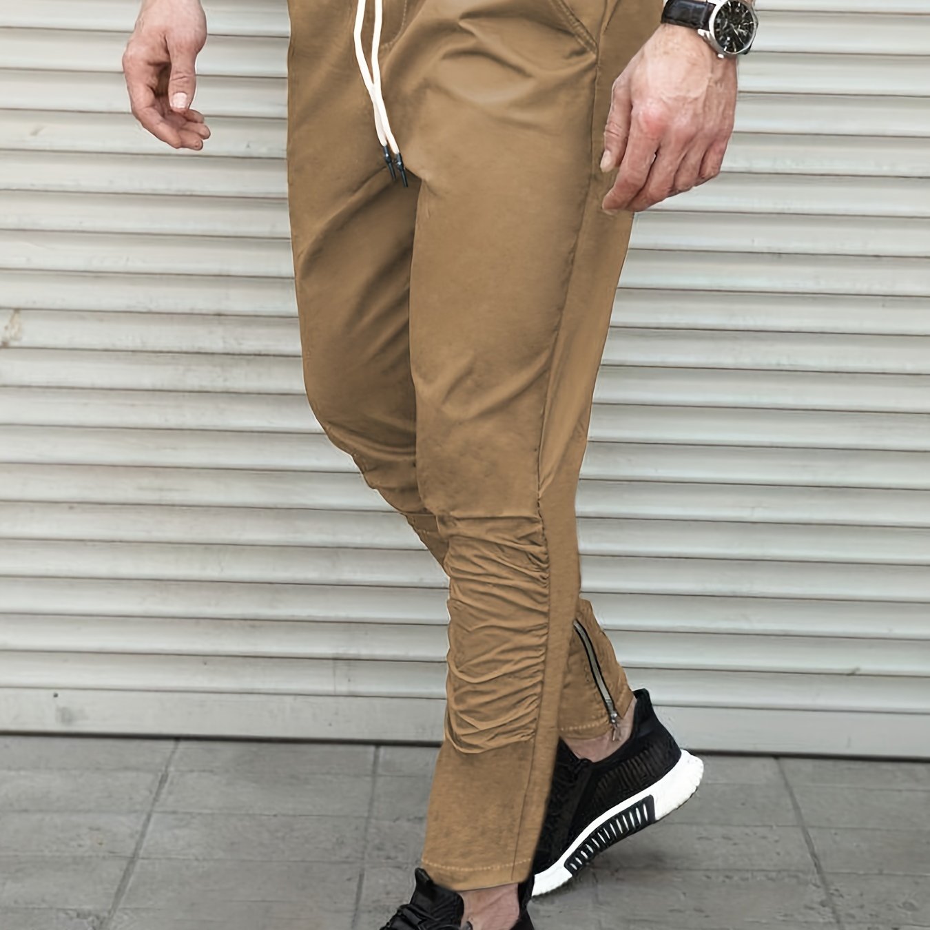Men's Drawstring Jogger Pants Hip Pop Loose Casual Work Pants