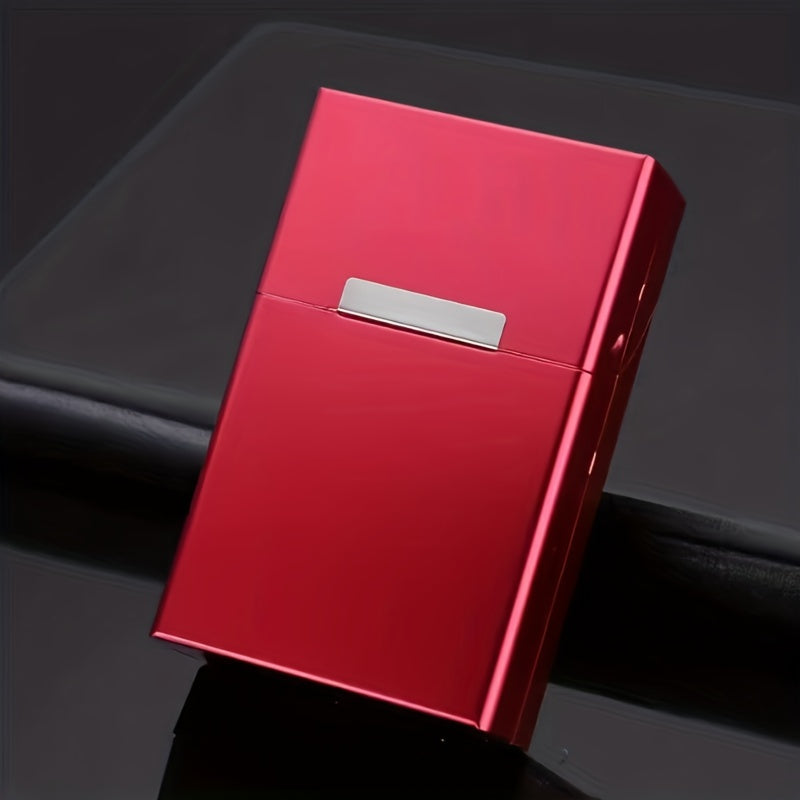 Metal Cigarette Case Portable 20 Capacity Anti-Squeeze Storage