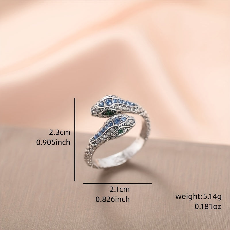 Adjustable Snake Ring Hip Hop Reptile Party Jewelry For Boys