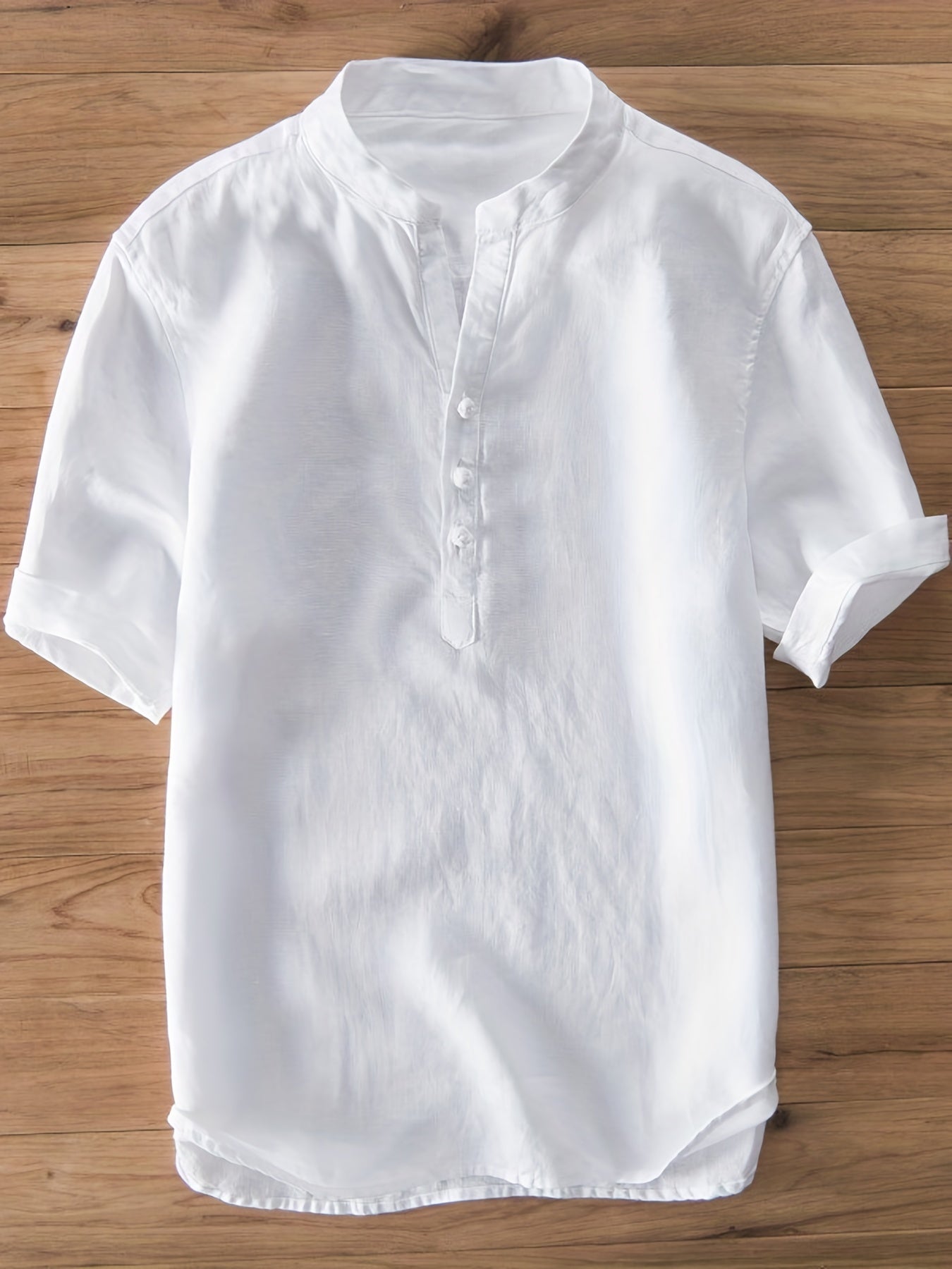 Men's Casual Short Sleeve Shirt for Summer Vacation