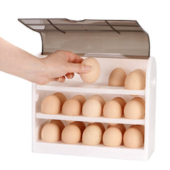 3-tier Egg Storage Box for Refrigerator, Side Door Container