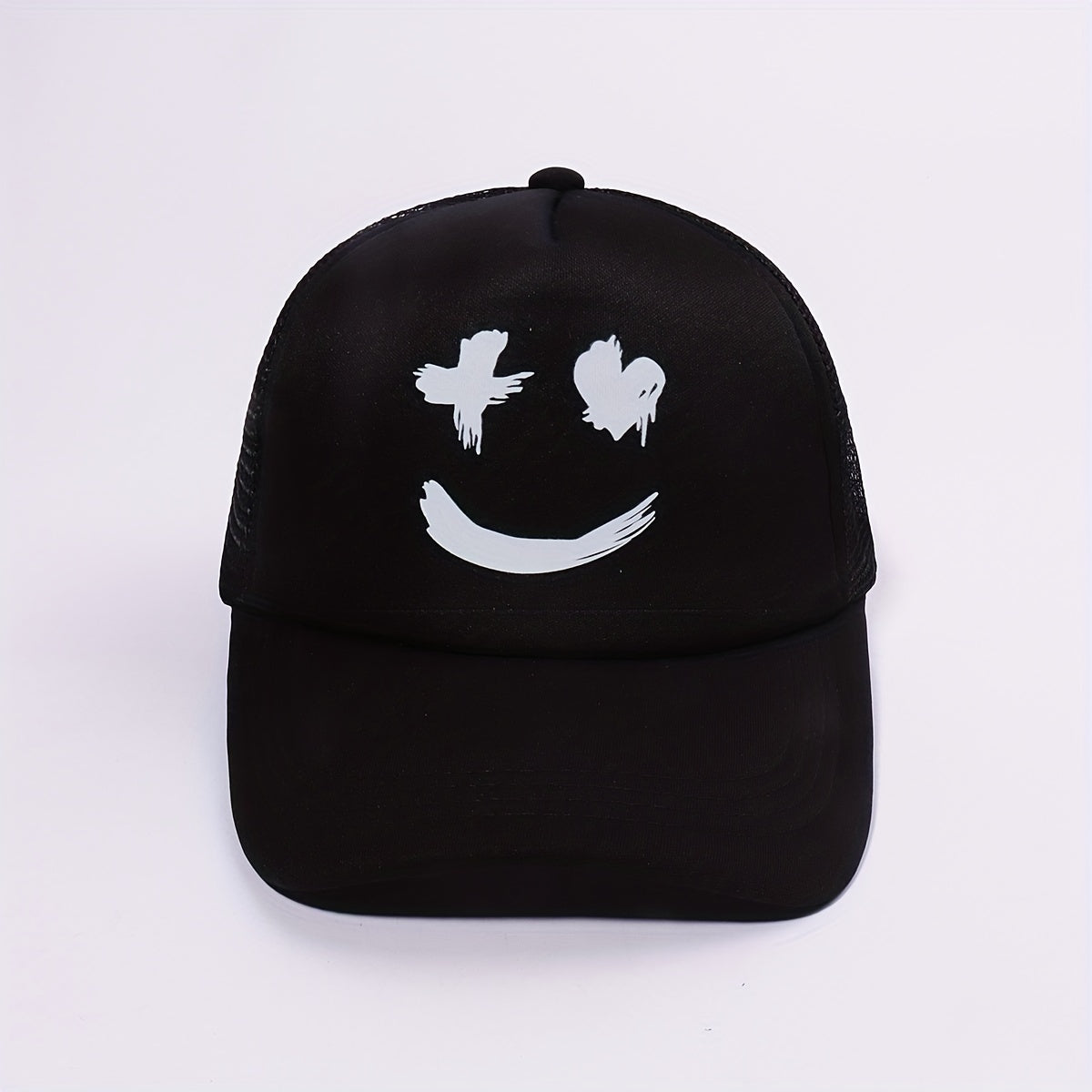 Smiling Face Baseball Cap Trucker Hat Unisex Adjustable Dad Hats