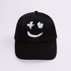 Smiling Face Baseball Cap Trucker Hat Unisex Adjustable Dad Hats