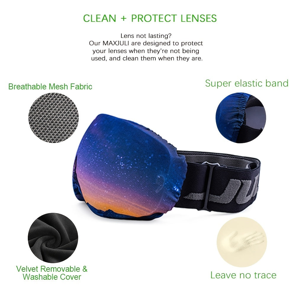 MAXJULI Microfiber Goggle Cover - Protects Lenses, Soft & Durable