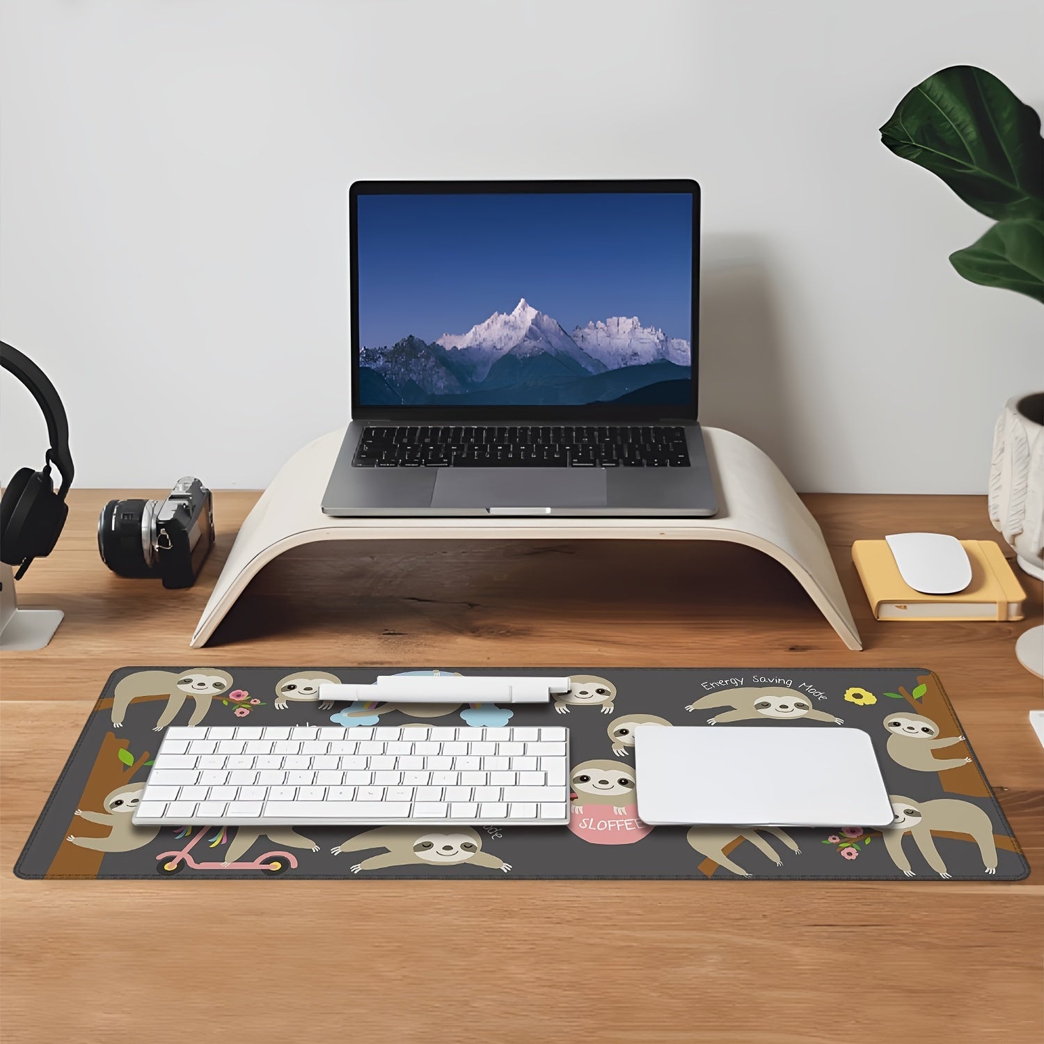 Sloth Rectangular Desk Pad Mouse Pad 11.8x31.5in