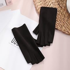 Women's Warm Fingerless Gloves, Durable & Cozy