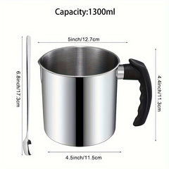 DIY Candle Making Kit Supplies - Pouring Pot, Wicks Holder, Wicks, Sticker