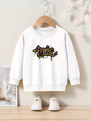 OERYUI Toddler Kids Cartoon Letter Print Long Sleeve Sweatshirt Top