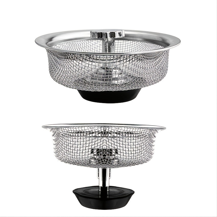 Stainless Steel Sink Filter with Plug Reduce Scale Sediment Improve Water Taste