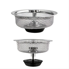 Stainless Steel Sink Filter with Plug Reduce Scale Sediment Improve Water Taste