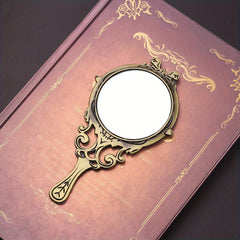 Portable Metal Frame Makeup Mirror Hollow Cosmetic Compact Mirror