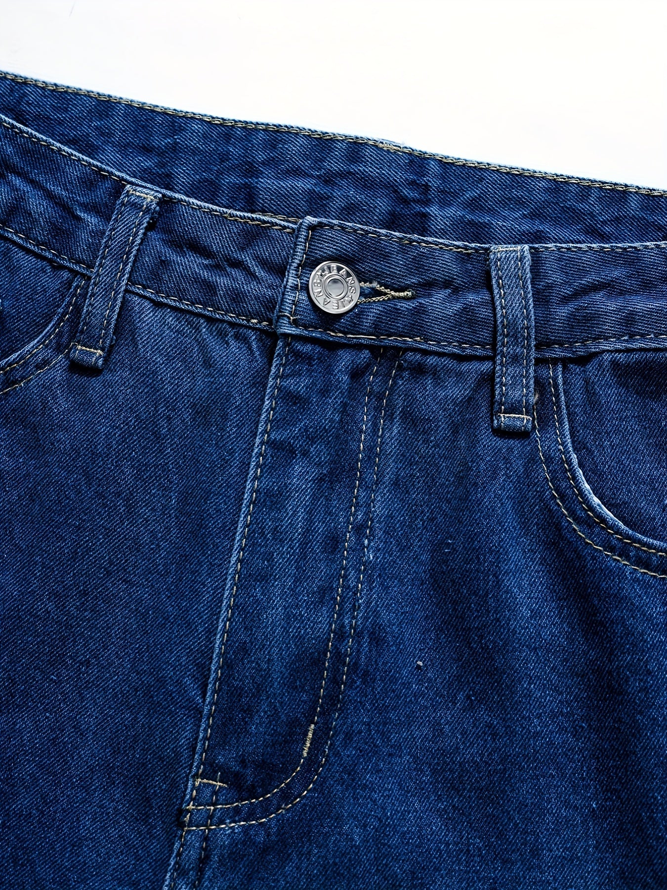 High Waist Butterfly Wide Leg Denim Pants