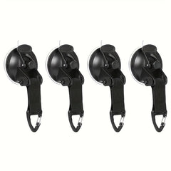 4pcs Heavy Duty Suction Cups With 4 Clips Set Upgraded Car Camping Tie Down