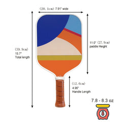 Durable Fiberglass Pickleball Paddle with Honeycomb Core