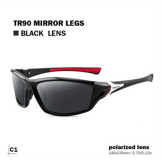 Men's Sports Polarized Sunglasses Sunscreen Anti glare Riding Driving Sunglasses