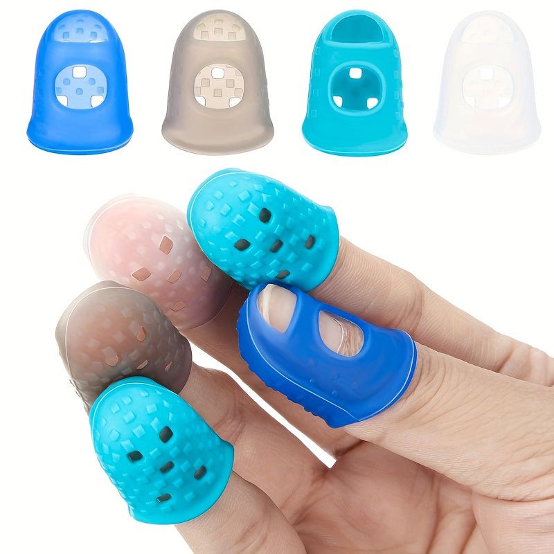 Rubber Finger Protectors 25 Pieces 5 Sizes Silicone Thimbles Various Colors