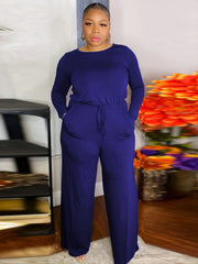 Casual Jumpsuit with Drawstring Waist