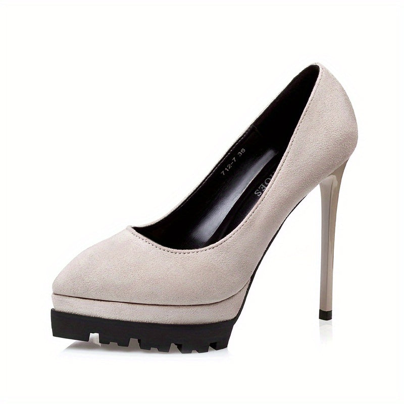 Women's Platform Slip-On Stiletto Heel Shoes