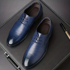 Men's Round Toe Lace Up Dress Shoes Non Slip Formal Shoes