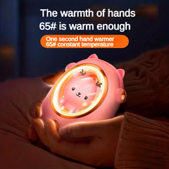 Cartoon Hand Warmer USB Rechargeable for Men Women Christmas Gift