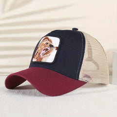 Animal Embroidery Baseball Cap Sunshade Peaked Cap