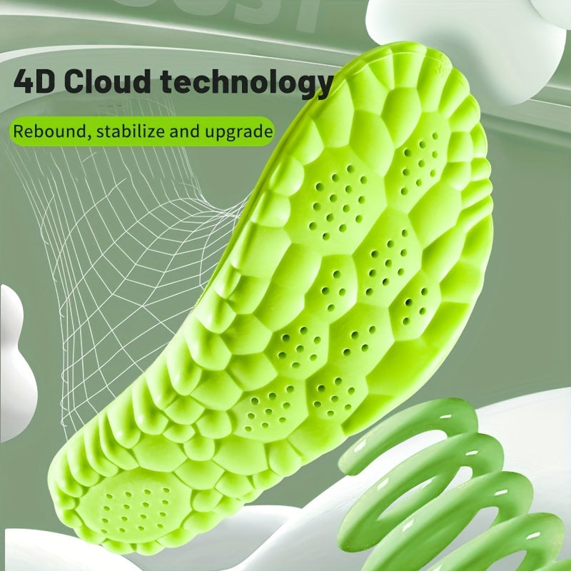 4D Running Insole Sports Shoes Insoles with Arch Support