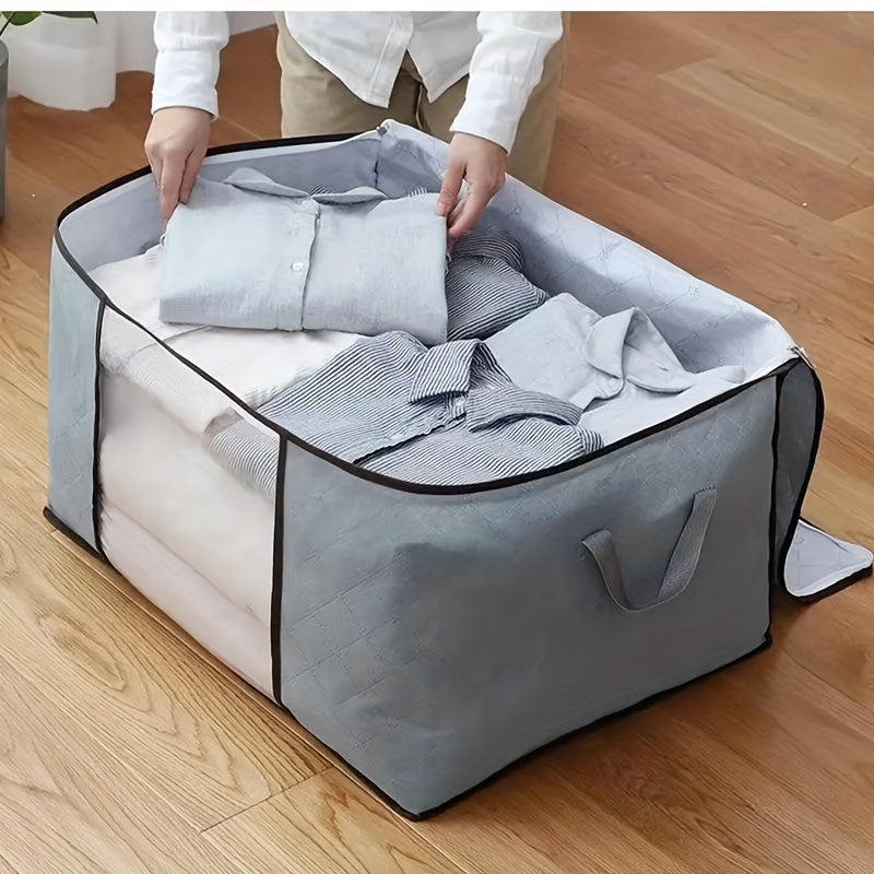 Folding Storage Bag Non Woven Fabric Clothes Blankets Books Toys Organizer