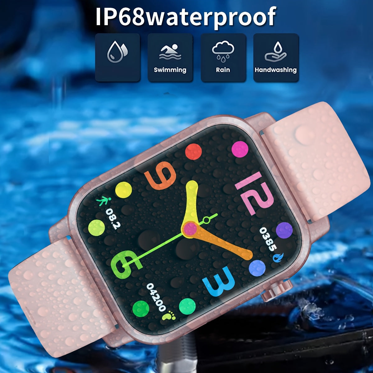 Sports Smartwatch 1.85in Screen IP68 LED Flashlight