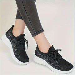 Women's Gradient Thick Sole Running Shoes Lightweight Shock Absorption