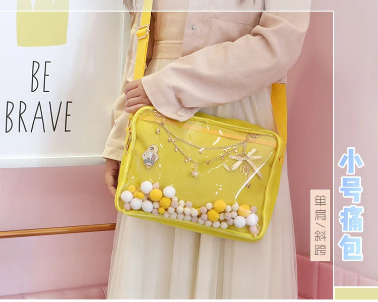 Japanese Lolita Shoulder Bag Mini Itabag Harajuku Cosplay Transparent