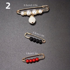 Faux Pearl Brooch Pins Set for Clothing Decoration