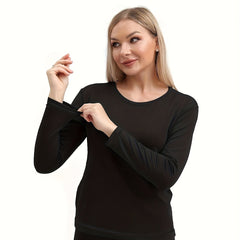 Women's Thermal Underwear Set Soft Base Layer Skiing Winter Warm Top & Leggings