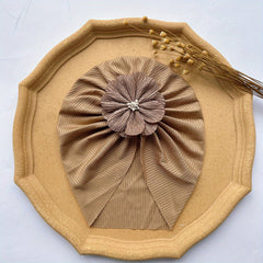 Baby Girls Flowers Decor Cap Hair Wrap Head Accessories for Outdoor