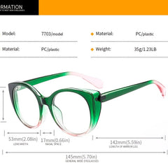 Cat Eyes Blocking Light Blocking Glasses Spectacles Lens