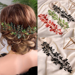 Colorful Crystal Beads Head Piece Bridal Headband Wedding Hair Accessories