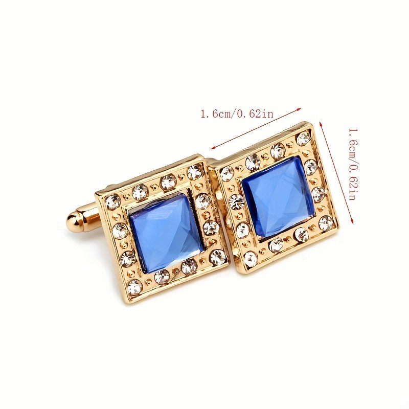 Rhinestone Cufflinks Shirt Cufflinks Wedding Business Gift