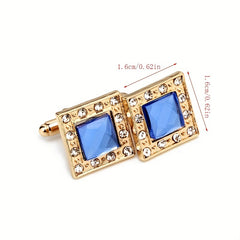 Rhinestone Cufflinks Shirt Cufflinks Wedding Business Gift