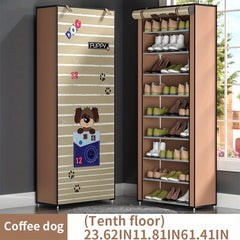 1pc Dustproof Shoe Rack Economical Household layer Shoe Cabinet Dormitory Shoe