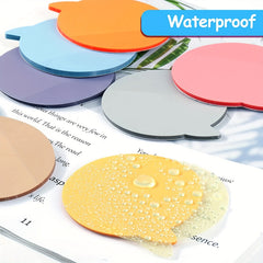 50 Sheets Transparent Sticky Notes Bubble Round Clear Sticky Tabs Translucent