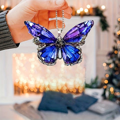 Butterfly Car Pendant Keychain Decoration Unique Style
