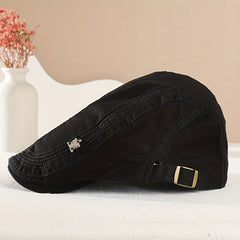 Men's Casual Outdoor Sports Beret Iron Label Letter Embroidery Newsboy Hat